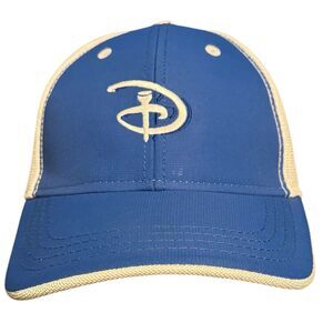 Disney Ahead Performance Mens Golf Hat Blue Mesh Back‎ UPF 50+ Adjustable Strap